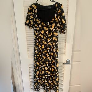 Lemon print dress.